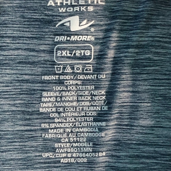 Athletic Works Dri-More Crew Neck Raglan Tee - Picture 4 of 5